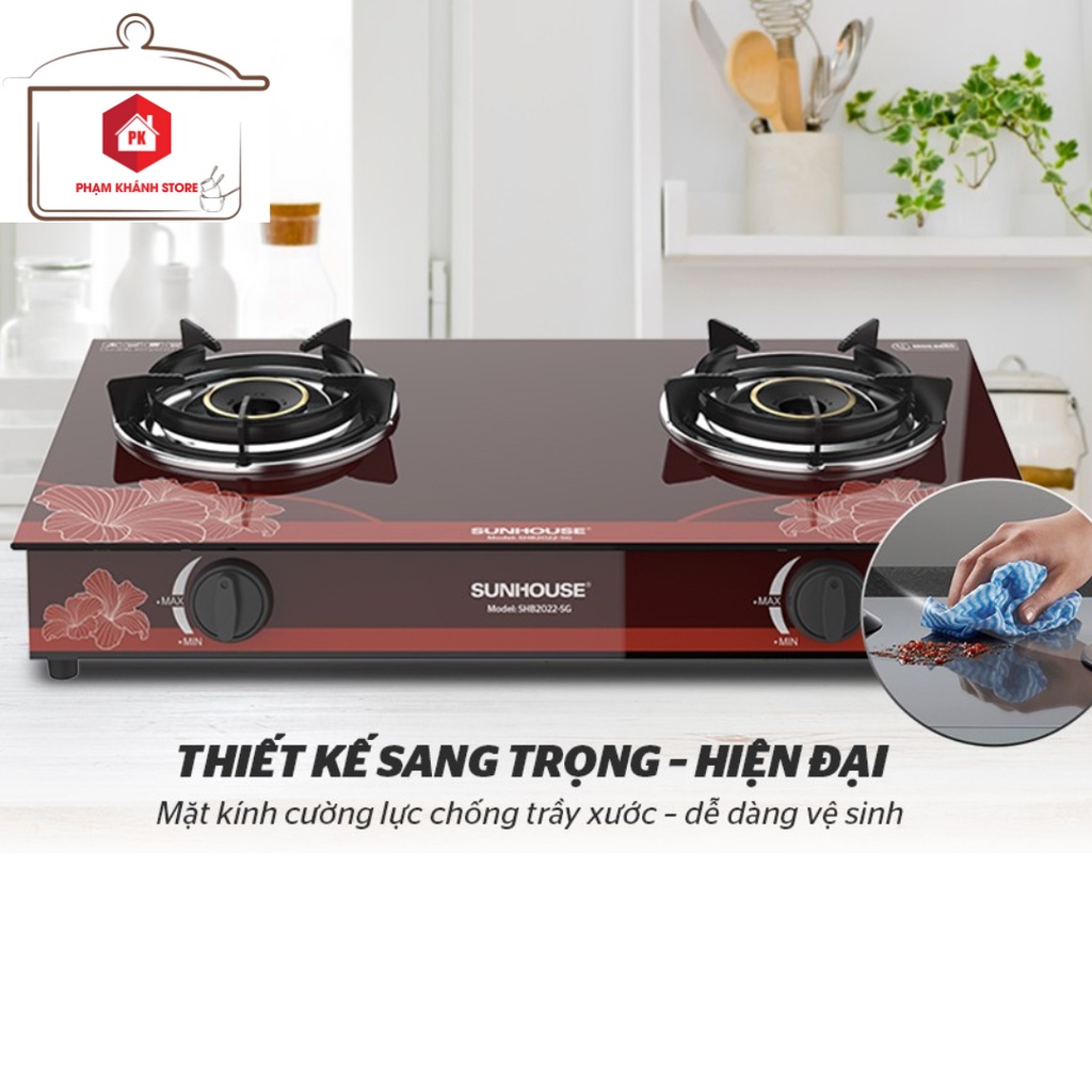 Bếp Ga Đôi Sunhouse Bảo Hành 12 Tháng