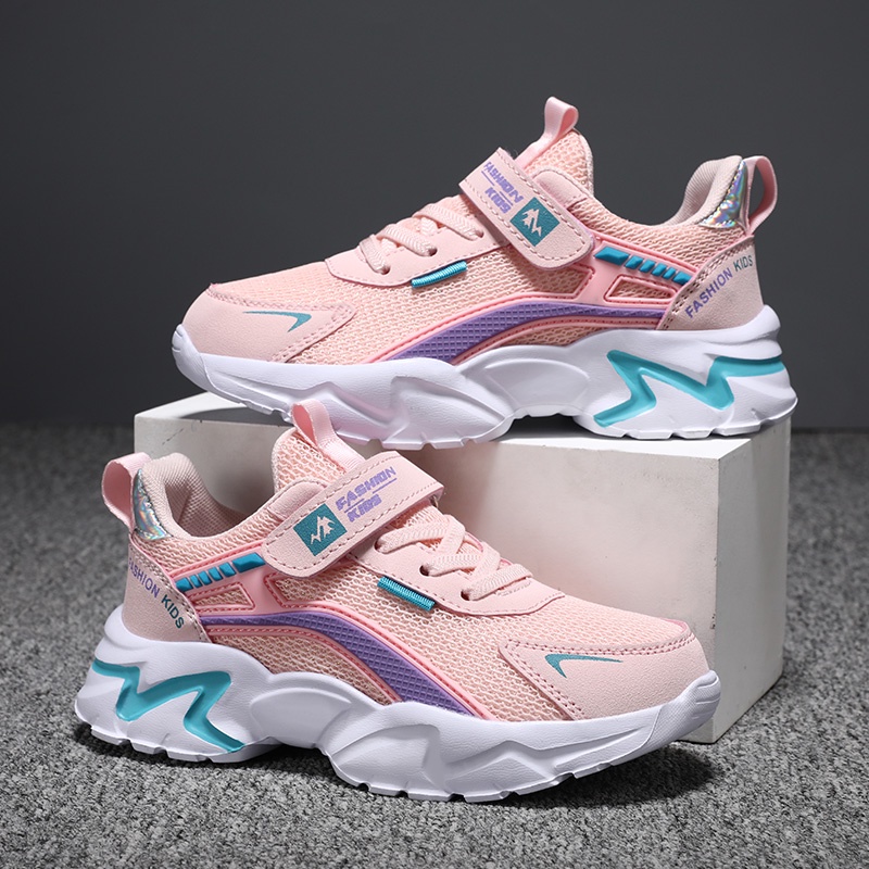 Giày Thể Thao Hai Lớp Siêu Nhẹ Dễ Thương Cho Bé Gái