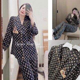 Bộ pyjama dài hoạ tiết quảng châu xinh mã 2023-103