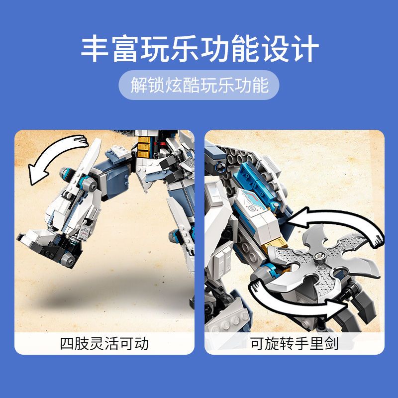 Đồ chơi Lắp ráp Mô hình Zane's Titan Mech Battle 19003 840pcs