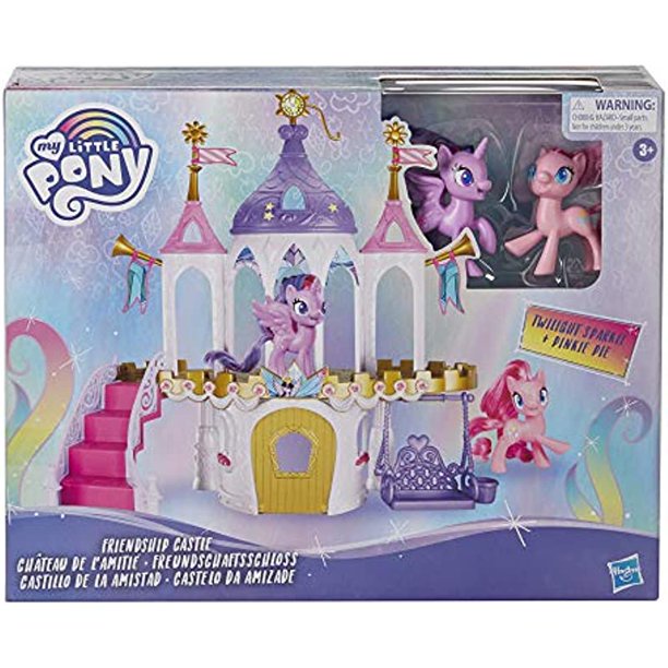 My Little Pony Friendship Castle Playset Including Twilight Sparkle and Pinkie Pie Pony Figures E9919 Bộ Đồ Chơi Mô Hình My Little Pony Lâu Đài Twilight Lấp Lánh Và Pinkie Pie E9919