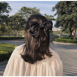 Kẹp nơ siêu to lụa satin đẹp