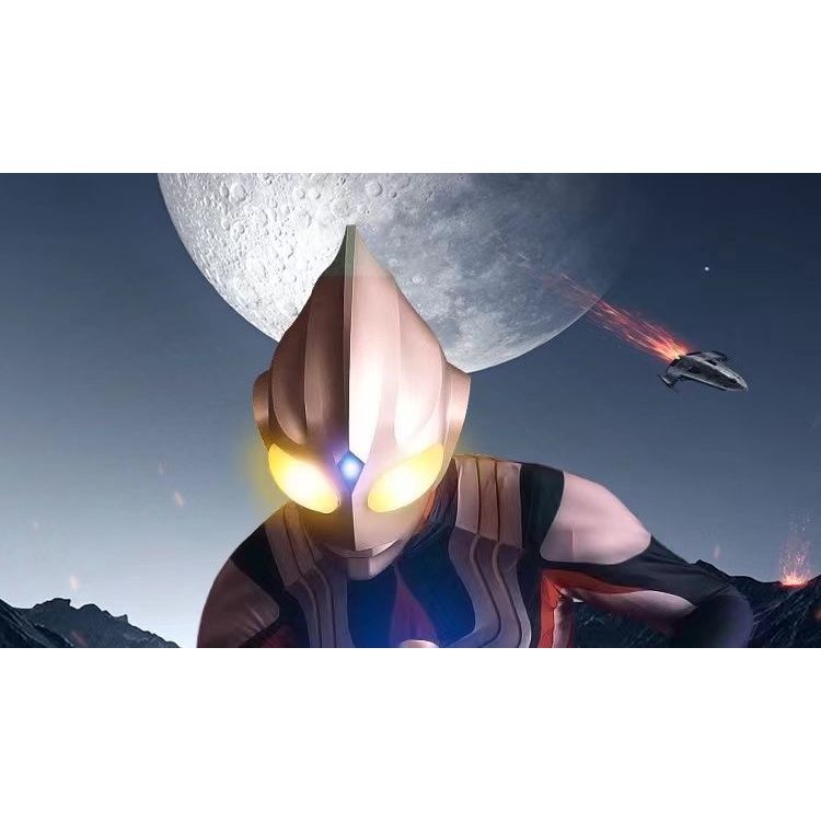 Mũ Bảo Hiểm Hóa Trang Ultraman Dạ Quang Độc Đáo Dành Cho Trẻ Nhỏ Và Người Lớn