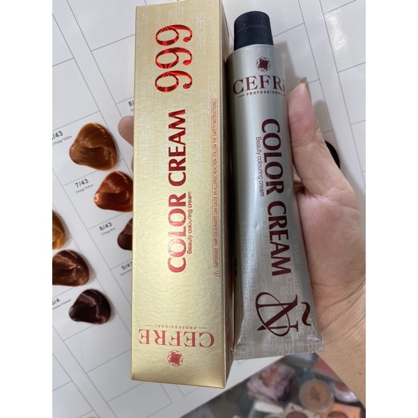Nhuộm siêu dưỡng thời trang chống khô xơ CEFRE COLOR CREAM 999  ITALIA
