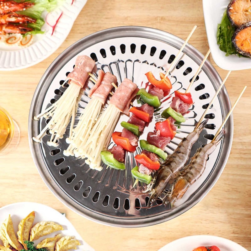 Bếp Nướng Kèm Giá Đỡ Và Vỉ Nướng Tiện Dụng Cho Nhà Bếp