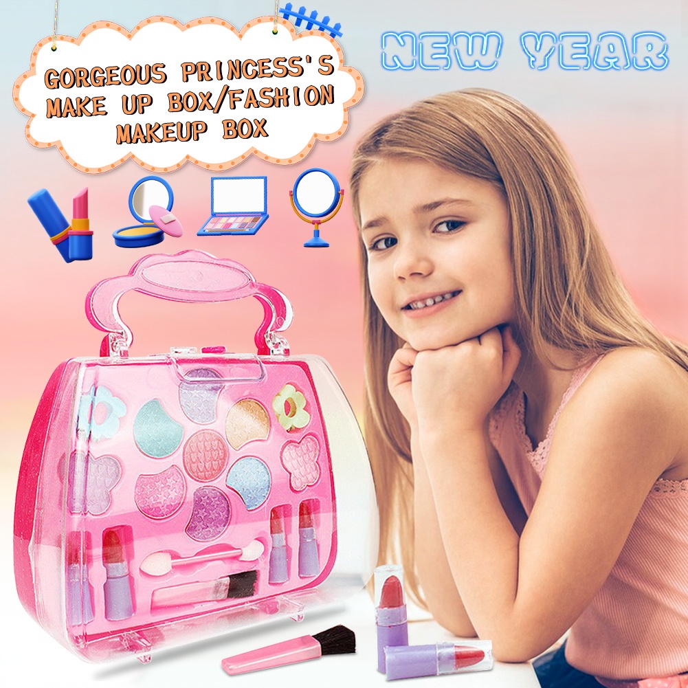 Đồ Chơi Trang Điểm Cho Trẻ Em Đồ Chơi Mỹ Phẩm Sân Khấu Mơ Ước Và Túi Xách Gia Đình Bé Gái Không Độc Hại Quà Tặng Sinh Nhật Bri