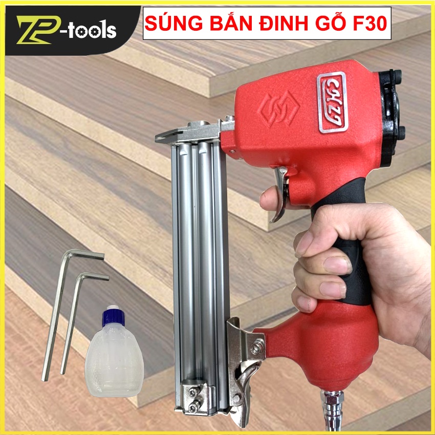 Súng bắn đinh gỗ F30 , máy bắn đinh thẳng dùng hơi hàng chính hãng giá rẻ dùng cho máy nén khí