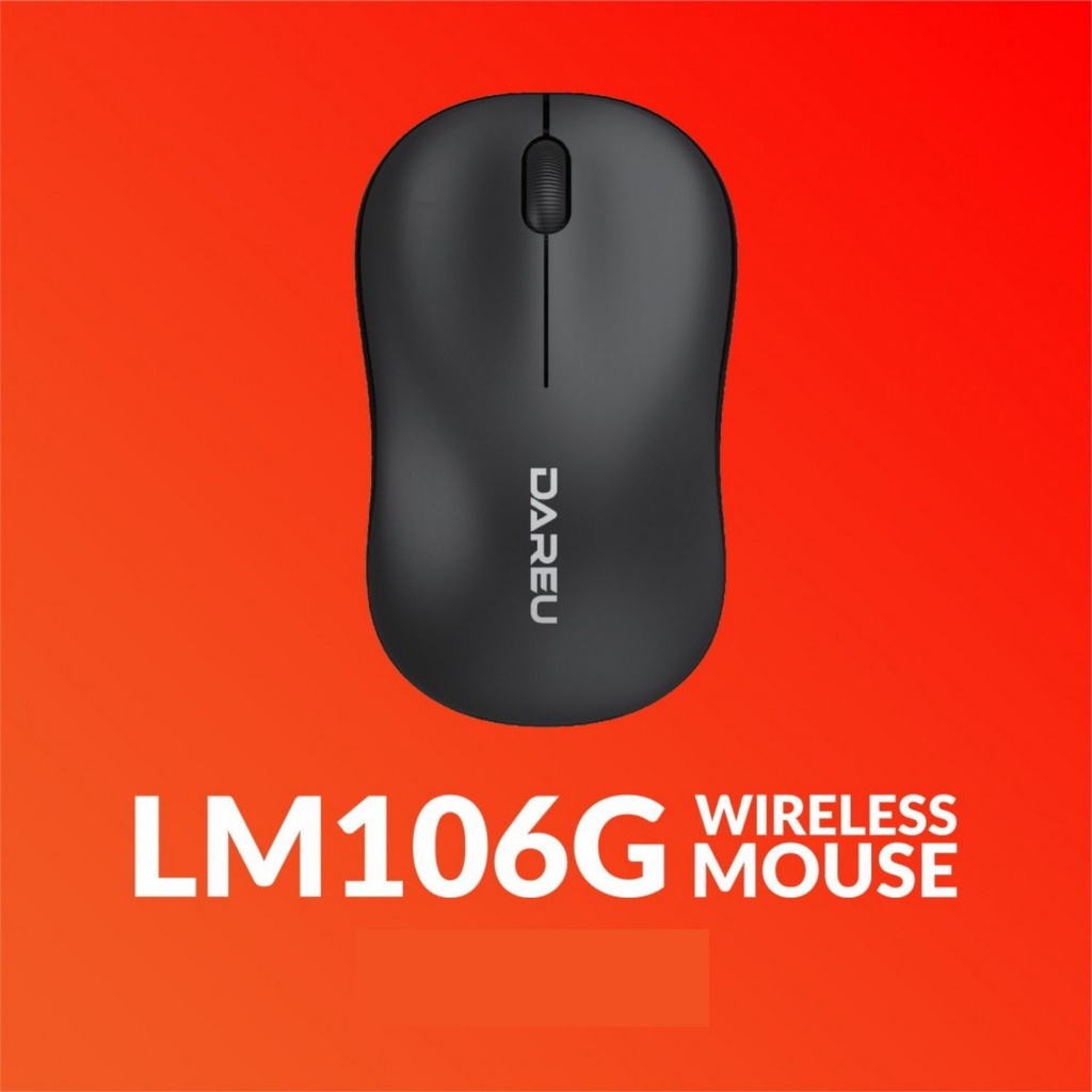 Chuột không dây Wireless Dareu LM106G Chính Hãng Bảo hành 12 tháng, Chuột USB Wireless cho Laptop, Macbook