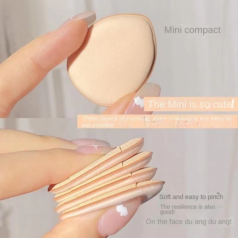 Mút Trang Điểm Mini Hình Giọt Nước Có Thể Sử Dụng Dạng Ướt Và Khô