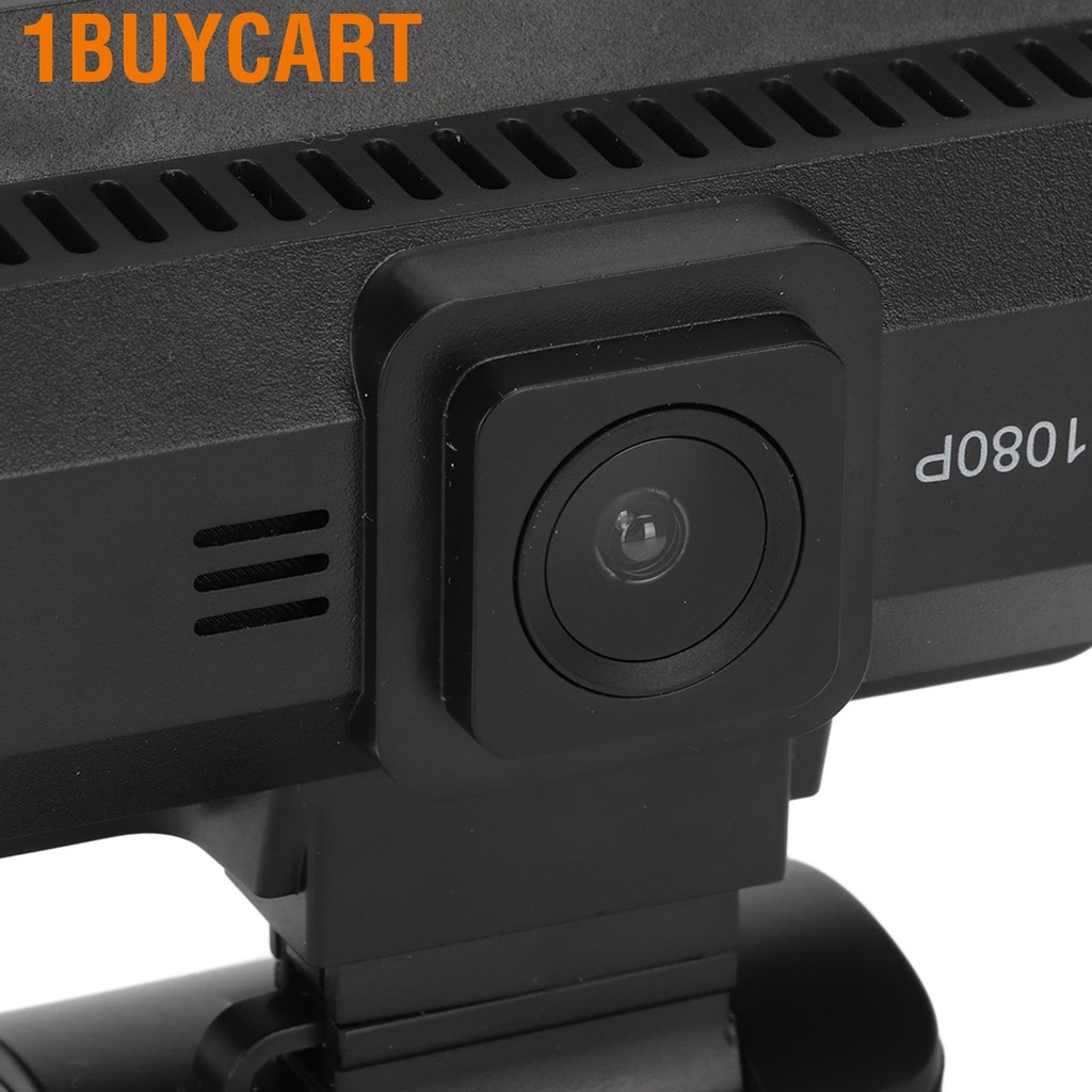 1buycart Front Rear Dash Camera 1080P HD IR Night Vision Motion Detection Loop Recording Car Dashboard Cam with 3 Inch LCD Screen