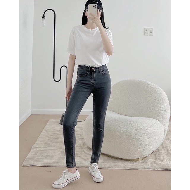 Quần skinny xám Premium