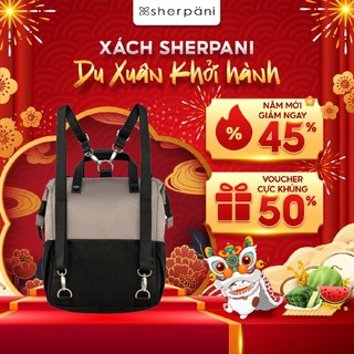 Balo thời trang Sherpani Dispatch 3 in 1,chống trộm bằng công nghệ RFID, chống thấm nước, chống sốc_Phiên bản màu Raven