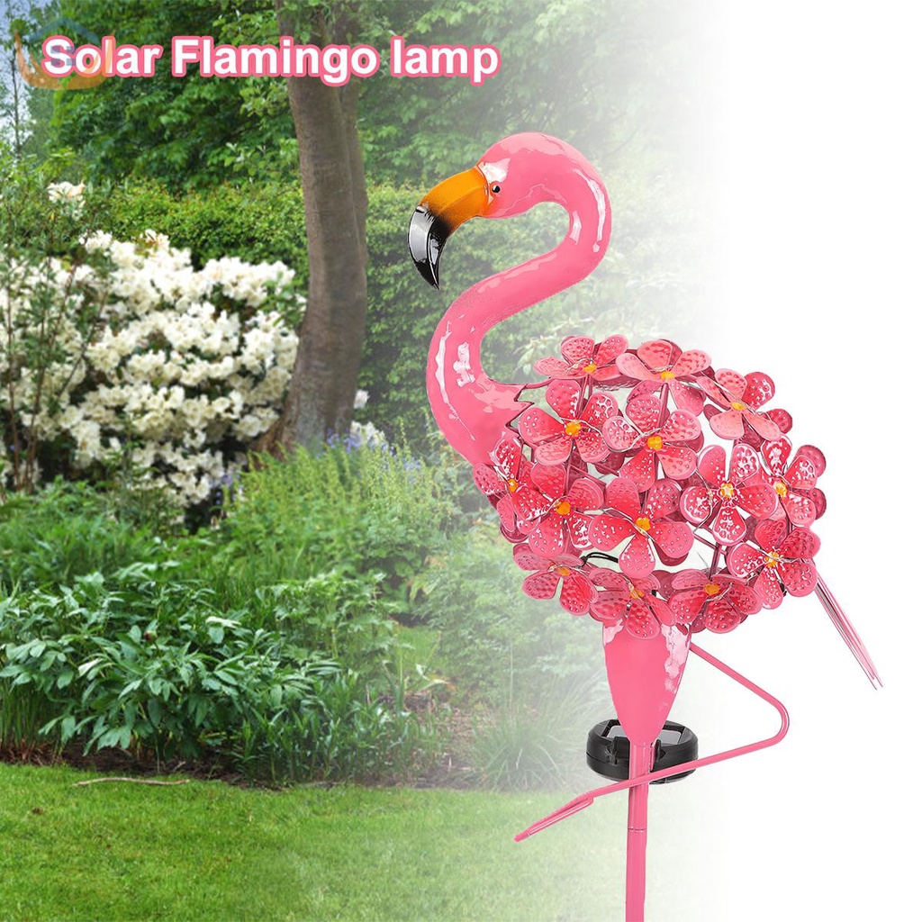 Đèn Hồng Hạc Năng Lượng Mặt Trời Trang Trí Sân Vườn Kèm Đèn LED Chống Thấm Nước Tkc7214