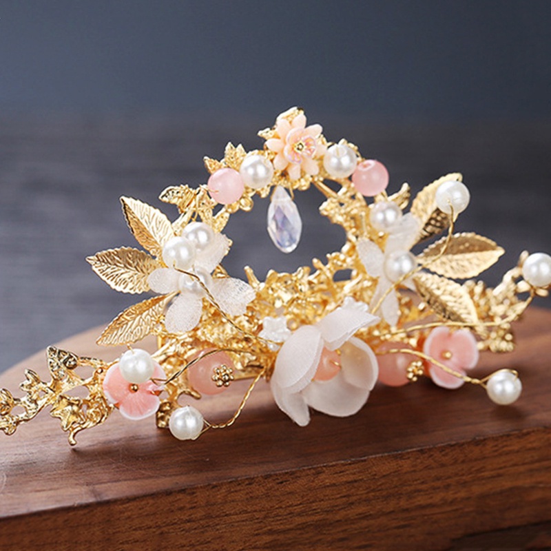 Trâm Cài Tóc Hình Vương Miện Phong Cách Trung Hoa Cổ Điển Cho Cô Dâu JP YKD