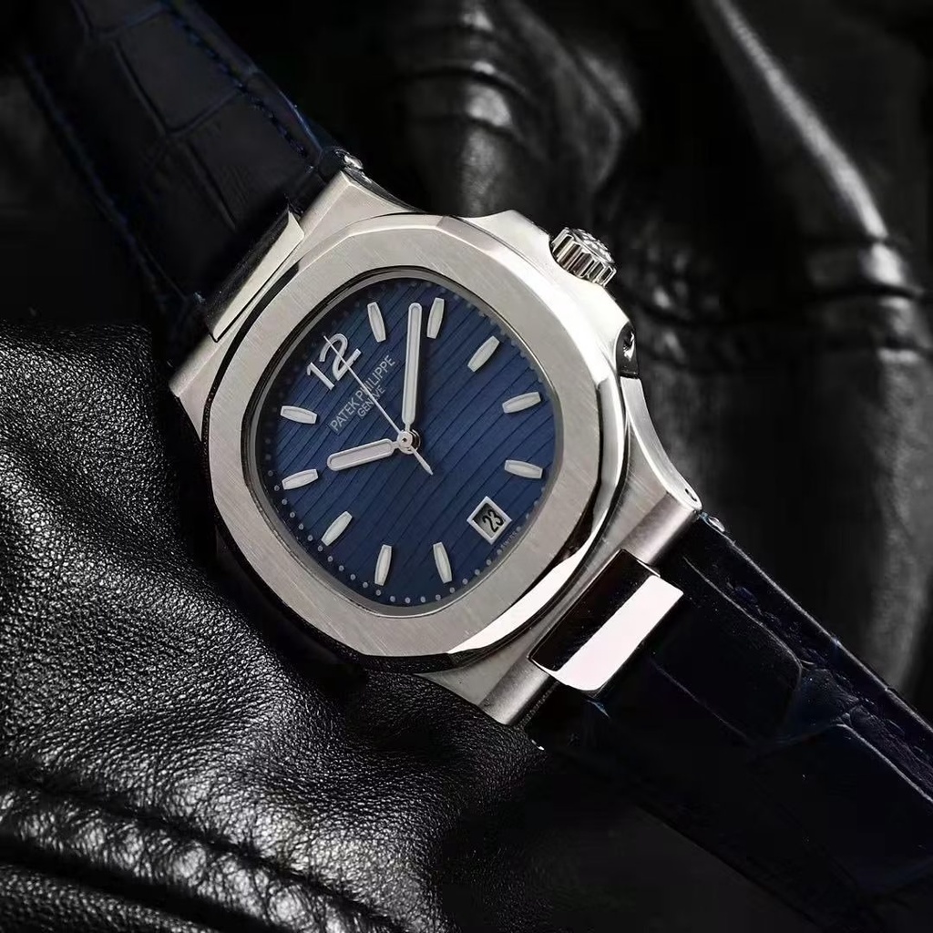 Patek Đồng Hồ Đeo Tay Thạch Anh Tròn Bằng Thép Silica gel Chống Nước Cổ Điển Cá Tính Cao Cấp Cho Nam Nữ Xu Hướng Patek Philippe
