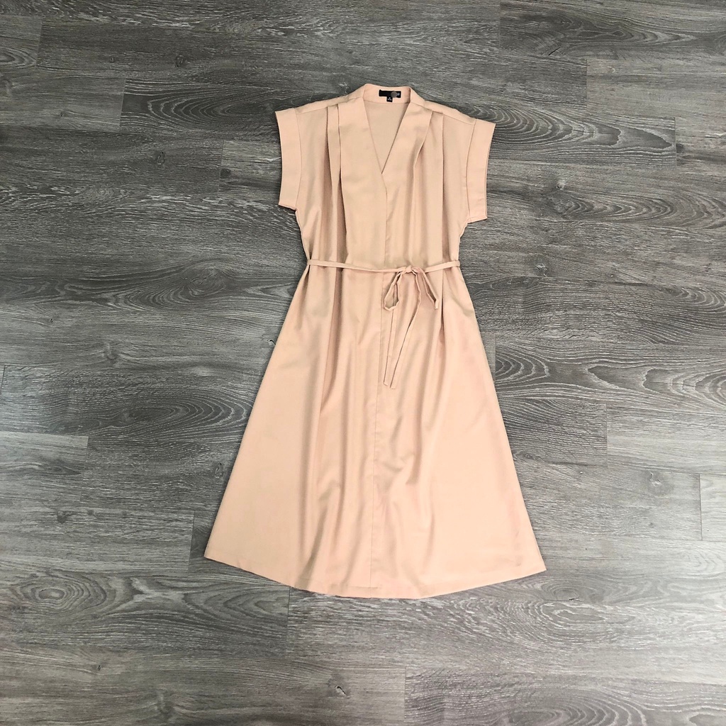 Đầm MIXX@ xếp vai dây belt mảnh