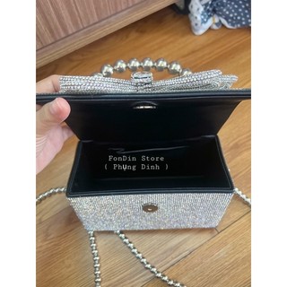 Túi hộp bướm đính đá bling bling ( CÓ SẴN )