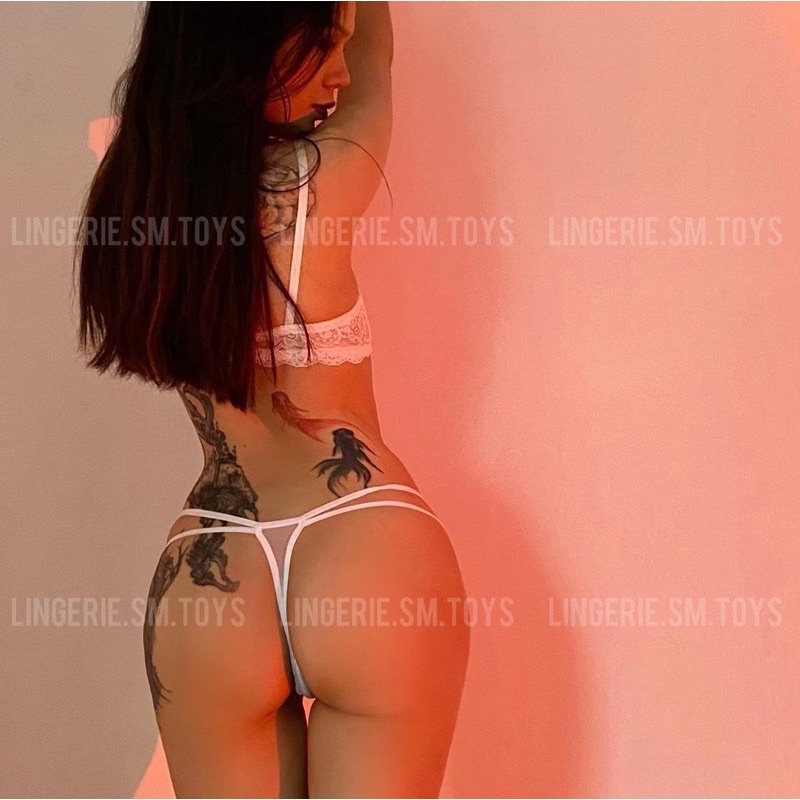 A2184+QL2252 -<2 Màu Đen/Trắng> Set Nội Y Ren Cho Nữ Phong Cách Gợi Cảm