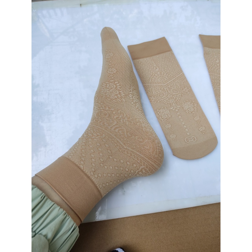 5 đôi tất da dày, tất gấm, tất cho bà cho mẹ