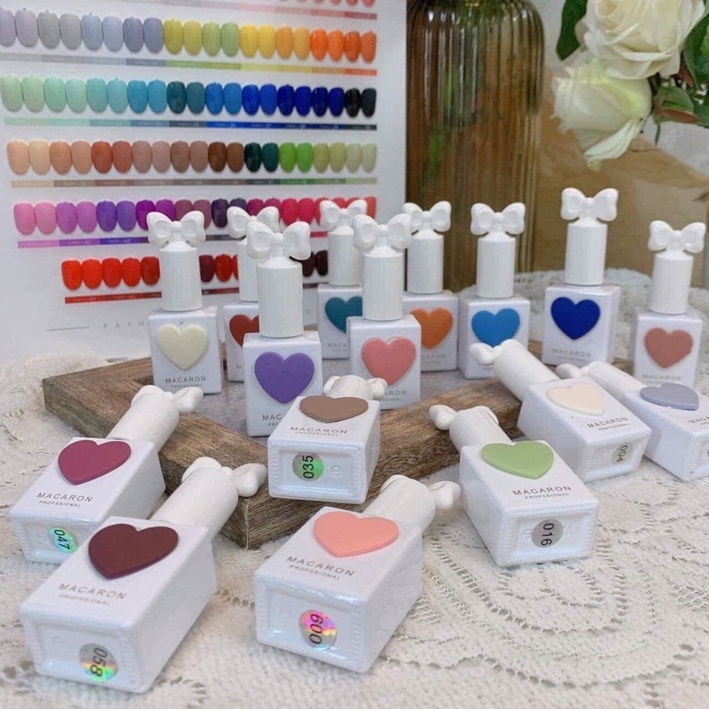Set sơn gel Macaron 58 màu tone màu hàn quốc chuẩn chính hãng