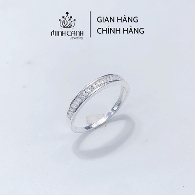 Nhẫn Bạc Nữ Đá Kết 1 Hàng - Minh Canh Jewelry