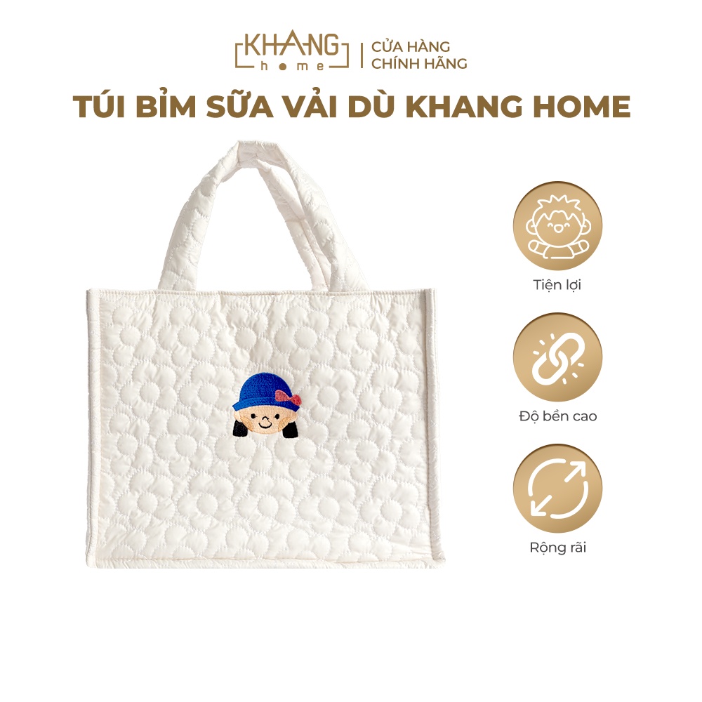  Túi Bỉm Sữa Vải Dù Khang Home - Rộng Rãi Và Tiện Lợi Cho Mẹ