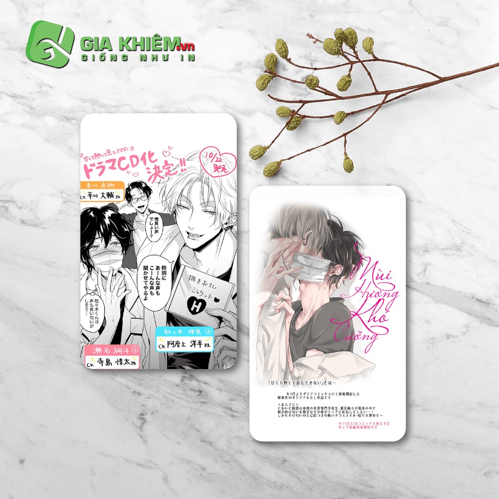 Card bo góc giấy truyện MÙI HƯƠNG KHÓ CƯỠNG