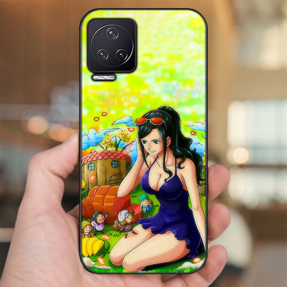 Ốp lưng Xiaomi Redmi K50 viền đen in hình Nico Robin One Piece Đảo Hải Tặc