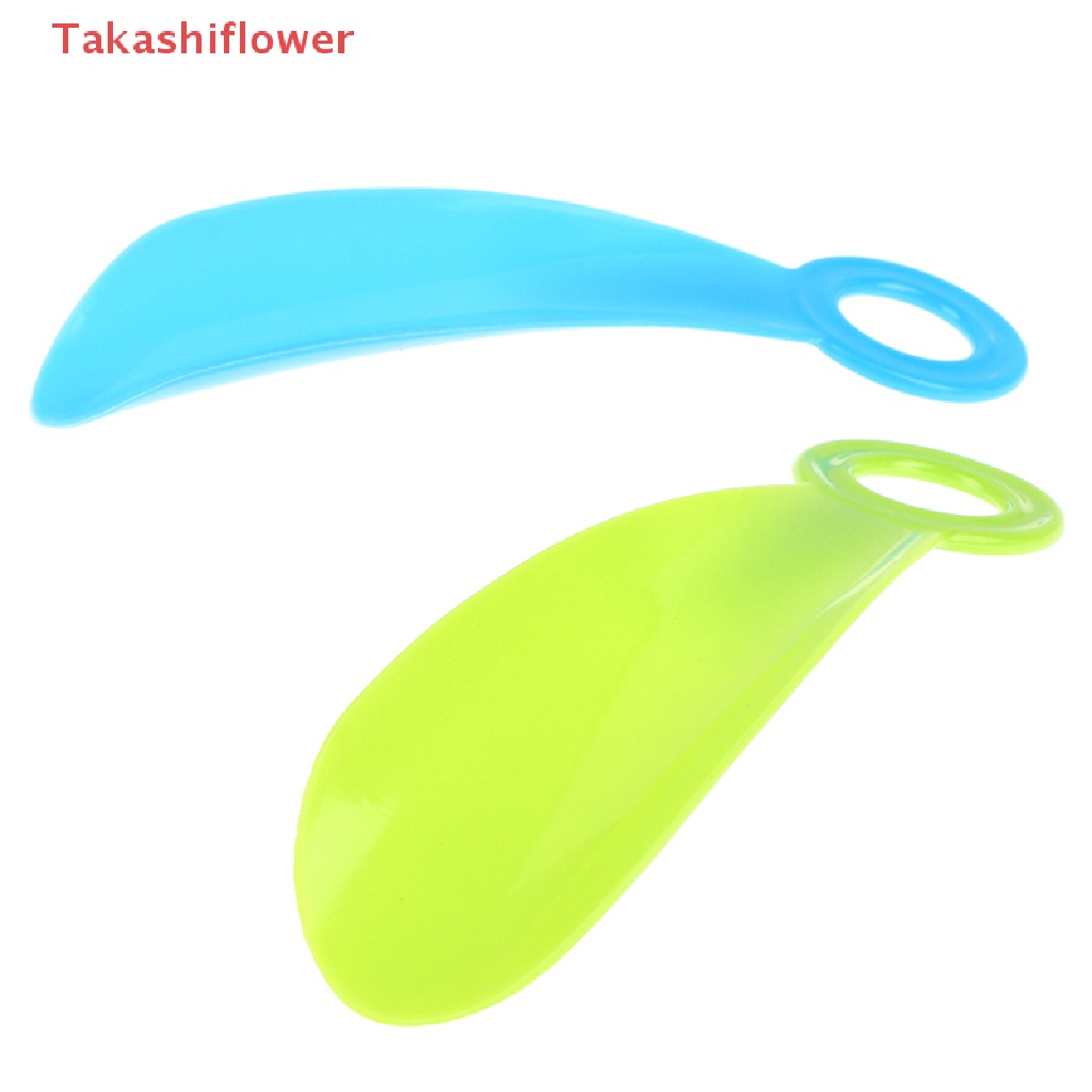 (Takashiflower) Dụng Cụ Hỗ Trợ Nâng Giày Bằng Nhựa Dẻo Chắc Chắn Hình Muỗng