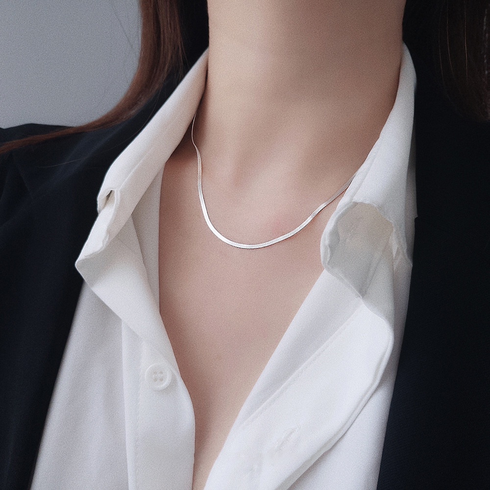 Vòng Cổ MAYEBE LAVEND Choker Thép Titan Đơn Giản Phong Cách Hàn Quốc