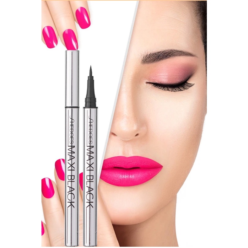 1 Bút Kẻ Mắt WEANIA Màu Đen Mượt Mà Chống Nước Chống Mồ Hôi Nhanh Khô Không Nhòe