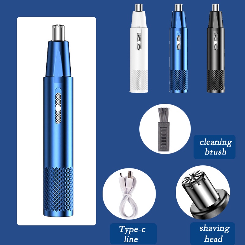 máy cạo lông mũi Tông Đơ Cạo Râu / Lông Mũi Tự Động 2 Trong 1 Đa Năng Có Thể Sạc Lại Cho Nam Nữ