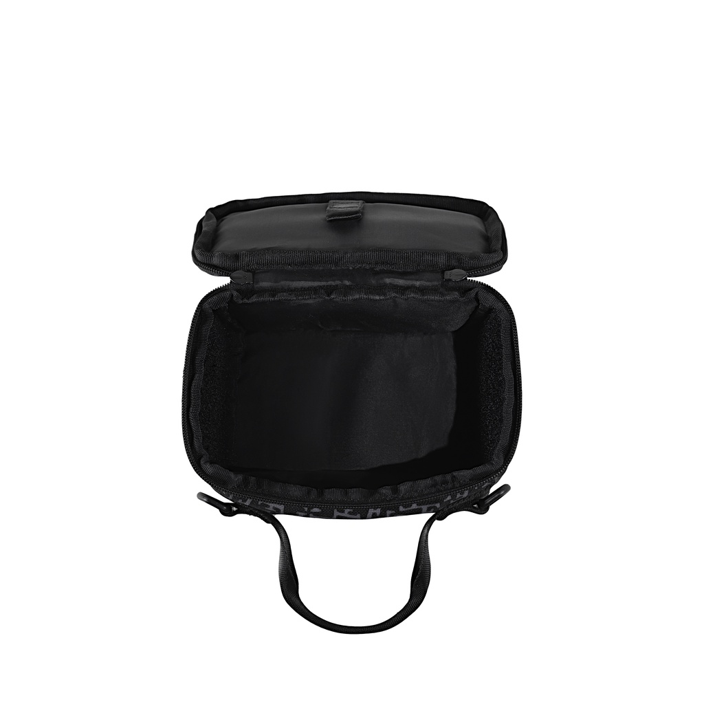 FRONT The Knight F Abundant Rectangle Shoulder Bag D123 - BLACK - M ♟ Túi đeo chéo FRONT chất liệu Polyester