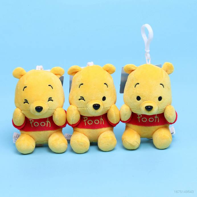 DISNEY Móc Khóa Gấu Pooh Nhồi Bông Dễ Thương
