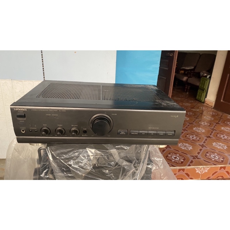 Amply technics SU-V500 đánh bass lực và âm thanh hay. cs 130w hàng japan