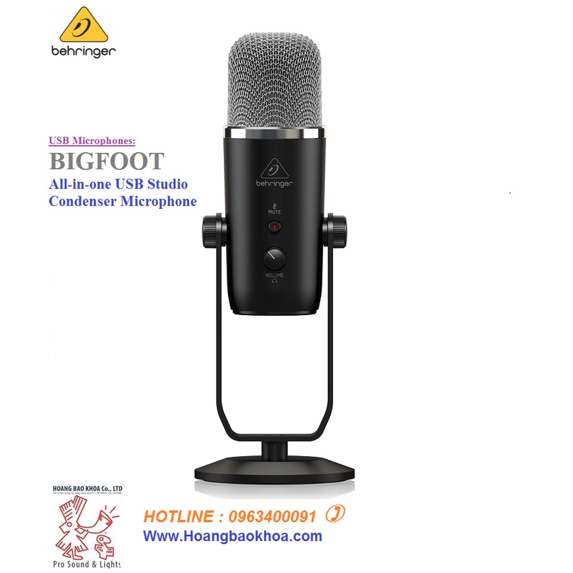BIGFOOT USB Microphones Behringer - Micro USB Chính hãng
