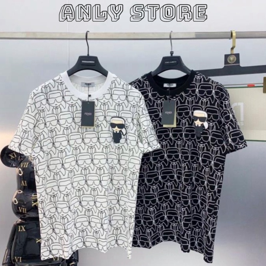 Áo Thun Fendi New Version Tay lỡ Form Rộng Trend Hot, Áo Thun Unisex Nam Nữ