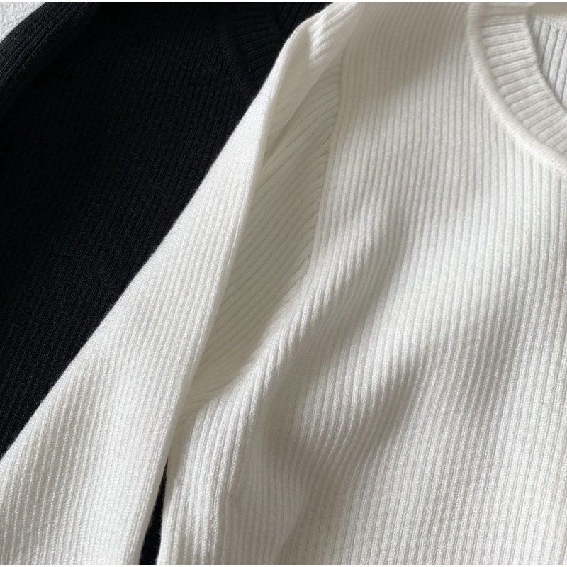 Áo len dệt kim dài tay