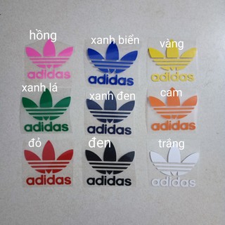 Hình ủi nhiệt, decal in nhiệt ADIDAS size 5cm
