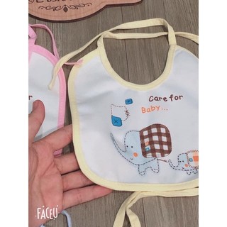 yếm cotton cho bé ăn dặm