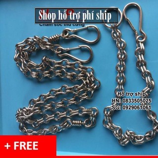 Hỗ trợ Ship- -Xích inox chống xoắn cực đại 2m (dành cho chó >25kg)