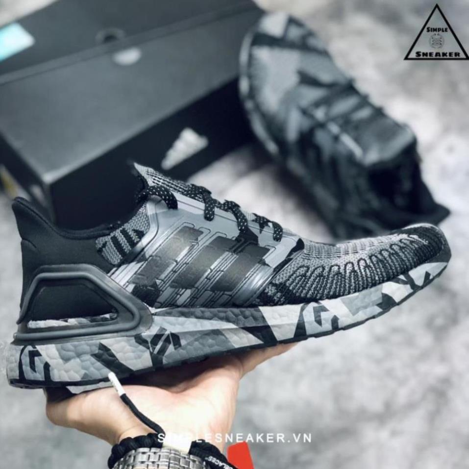 Giày Thể Thao adidas Authfreepadidas ultra boost 20 Đen camo Xám Thời Trang