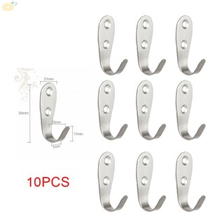 【VARSTR】Hook Single hook Solid Stainless Steel 10PCS Creative Hanger Heavy Duty