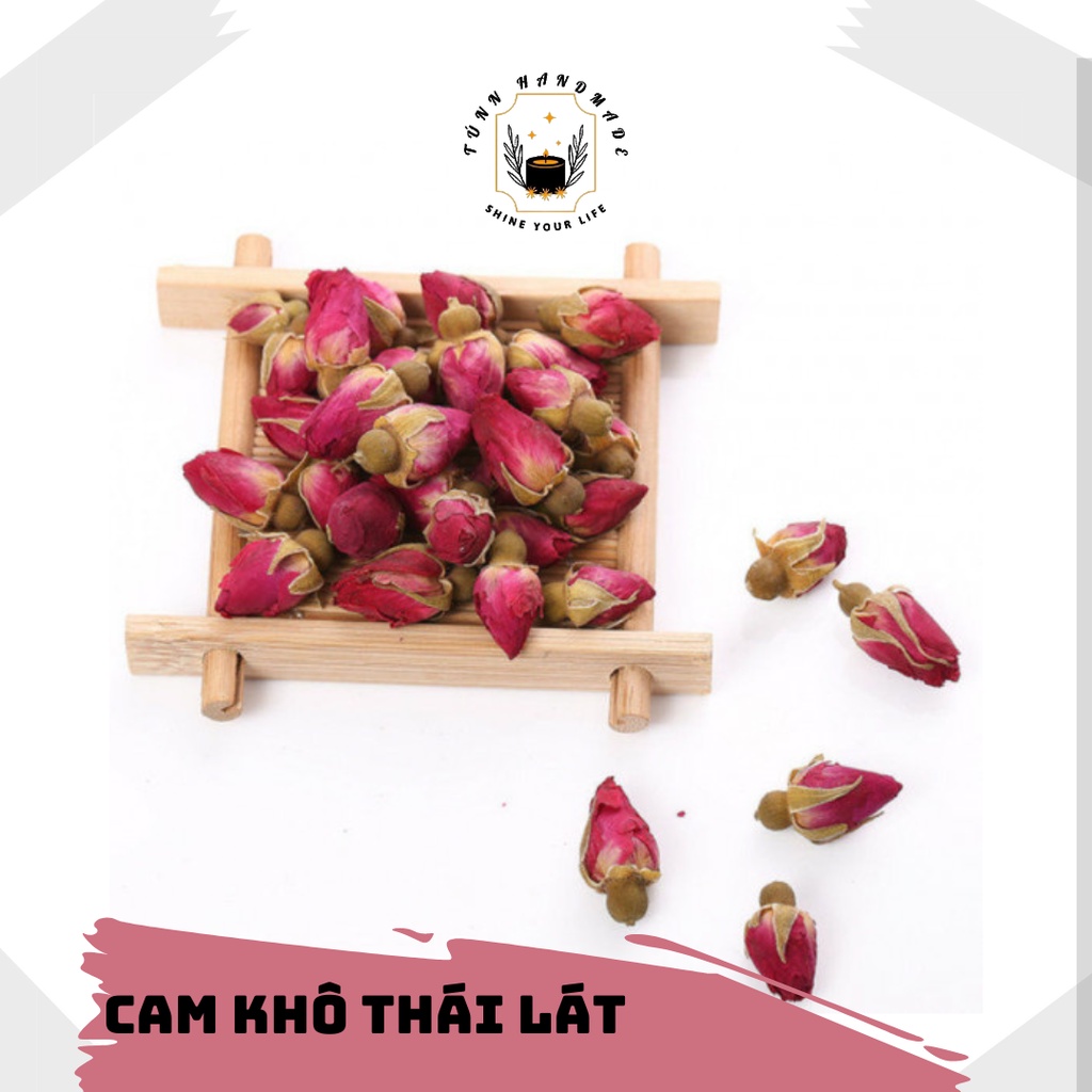 Nụ Hoa Hồng Tự Nhiên Sấy Khô - Nguyên Liệu Handmade, Nến Thơm DIY
