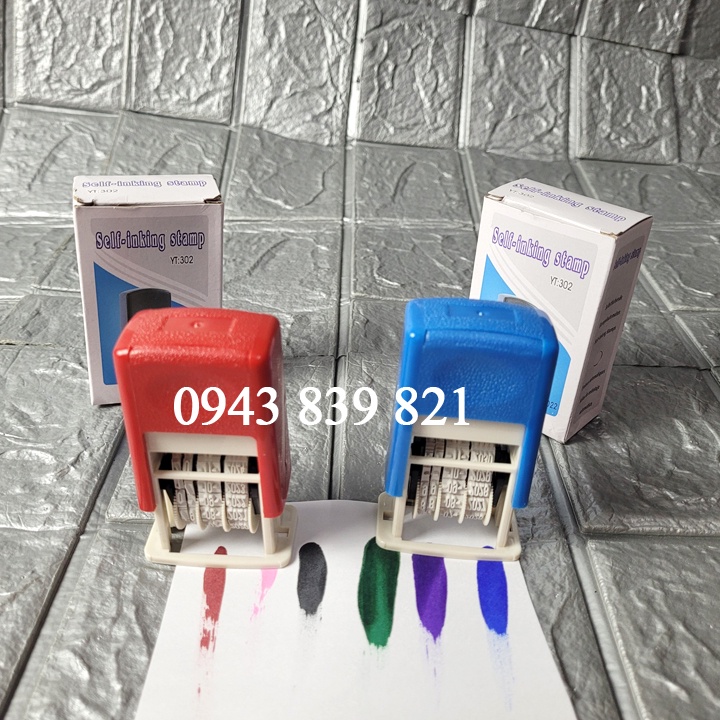 Con dấu ngày tháng năm đúng chuẩn đóng trên nhiều chất liệu