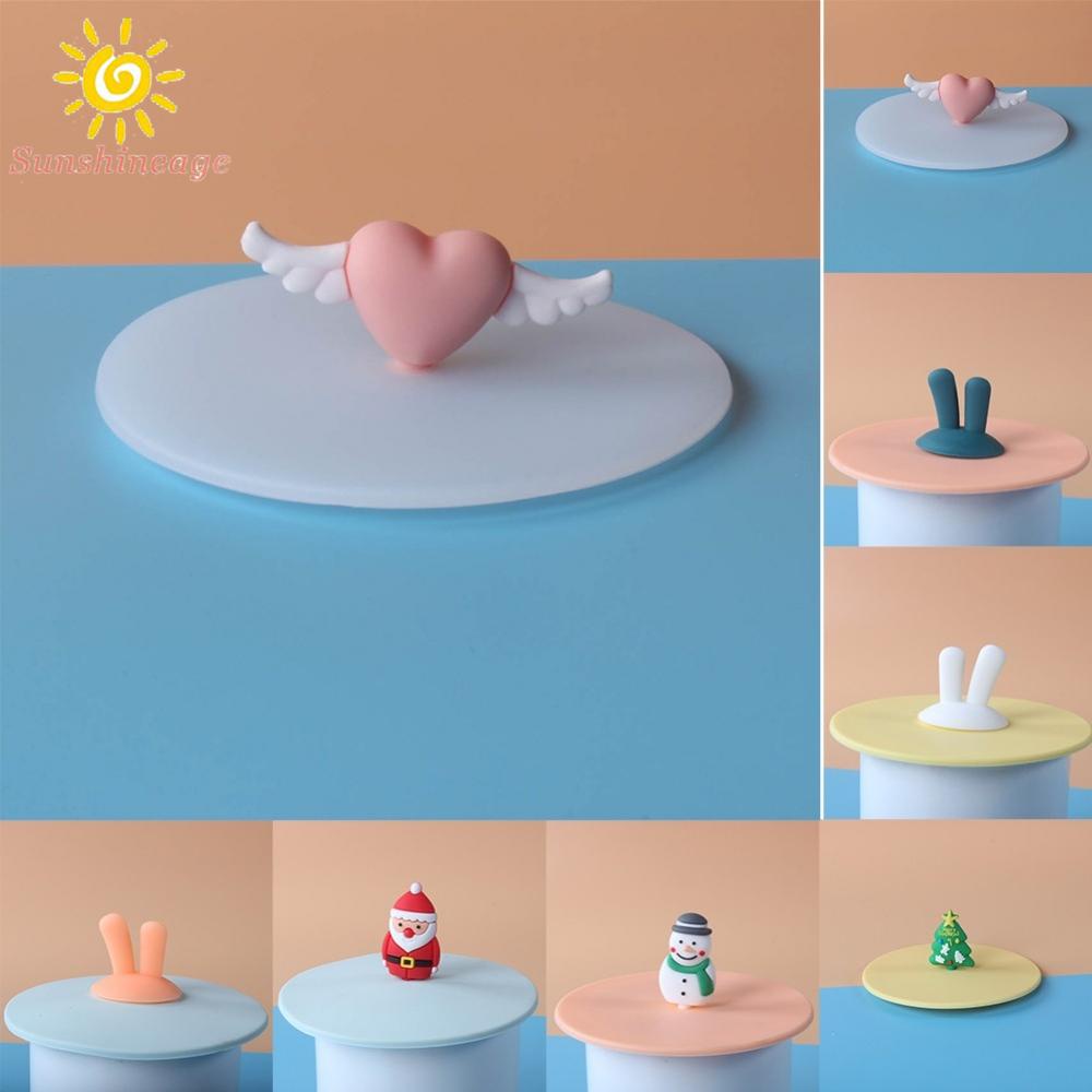 【SUNAGE】1* Silicone Cup Lid Teacup Lid Mug Glass Ceramic Mug Silicone Anti-Dust Cover【HOT Fashion】