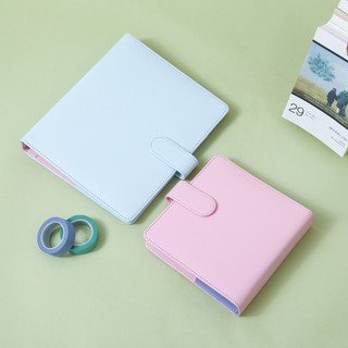 (Video) Sổ Planner da PU B6/B5 vuông màu Pastel