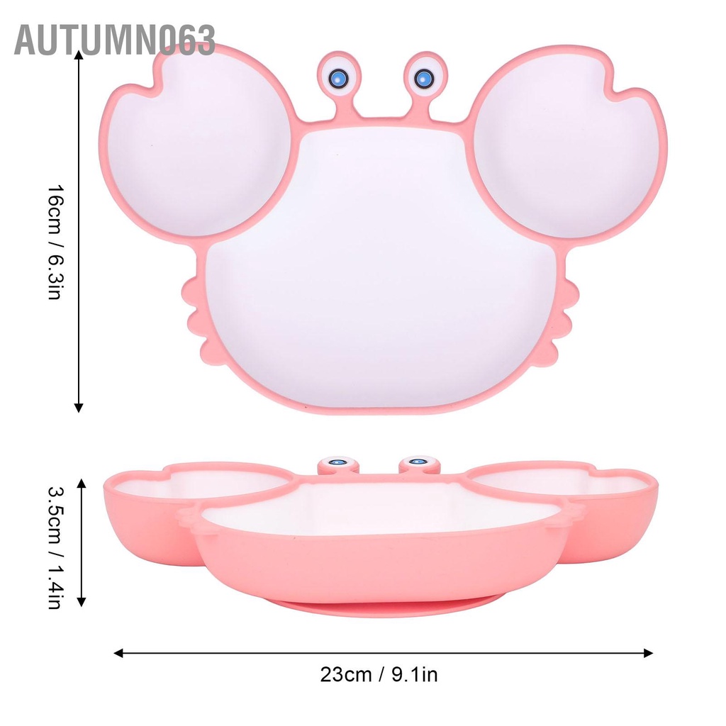 Autumn063 Tấm hút càng cua với cốc Đế silicone chia tấm Dễ dàng múc Thân thiện môi trường cho hầu hết các bàn Ghế cao