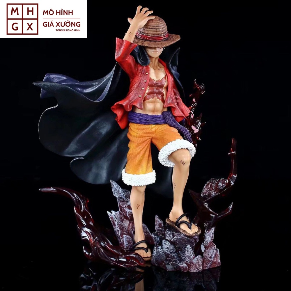 Mô Hình OnePiece , Luffy dáng đứng chuẩn bị chiến đấu siêu ngầu . Cao 25cm , Nặng 900gram . Figure anime OnePiece