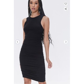 [XUẤT DƯ CAO CẤP] Đầm Bodycon dài rút nếp sát nách - Ruched Cami Bodycon Dress